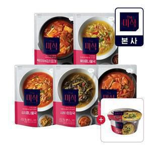 3팩+3팩 더미식 상온국물 김치/황태/부대/시래기 15종+임박 라면 1개 증정