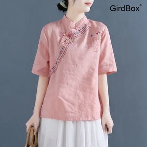 여름철릭원피스 GirdBox 개량한복 순면 반팔 허리치마 데일리