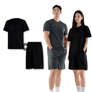 [상+하SET] 쿨 메쉬 트레이닝 SET 냉장고 메쉬 스판 밴딩 등산 헬스 스포츠 운동복