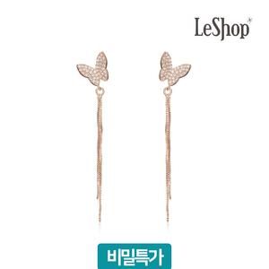[르샵주얼리] 14K 스웨이 나비 드롭 귀걸이(GoldPlated)_LJ5116BRE