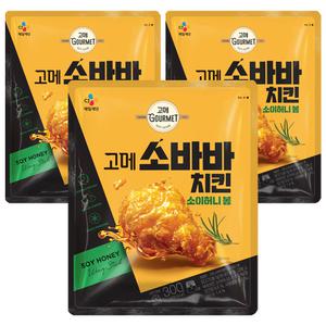 [CJ] 고메 소바바치킨 소이허니 봉 300g, 3개