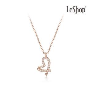 [르샵주얼리] 14K 레터링 하트 목걸이(GoldPlated)_LJ5121BRN