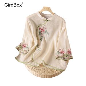 여름철릭원피스 GirdBox 생활한복 개량한복 면소재 반팔 저고리 허리치마