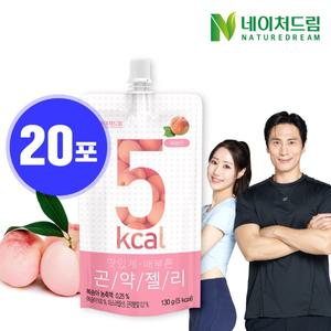 [네이처드림] 맛있게배부른 복숭아 곤약젤리 20포 1박스 /5칼로리 당류0g