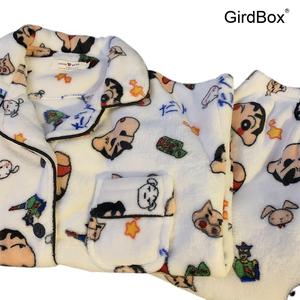 겨울 남성 잠옷 크레이지캣 GirdBox 극세사 긴팔 캐릭터 홈웨어 파자마