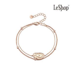 [르샵주얼리] 14K 샤온 두줄 팔찌(GoldPlated)_LJ5177BRB