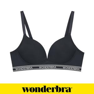 [Wonderbra] 스포츠 아웃밴드 노와이어 브라 블랙 WBWBR4M25A