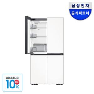 [으뜸효율]삼성 비스포크 냉장고 RM70F64R1X 새틴화이트 4도어 1등급 AI 하이브리드 키