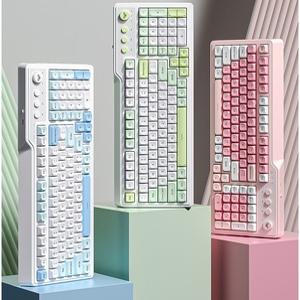 독거미 AULA F3099 무선 게이밍 키보드 99키배열 사무용 RGB램프 ABS볼캡 2000mAh