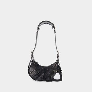 24 F/W 발렌시아가 B0731456037 CAGOLE 숄더 XS 백 발렌시아가 블랙 레더 671309-1VG9