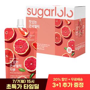 [인테이크] 슈가로로 무설탕 맛있는 곤약젤리 자몽 150g*10팩