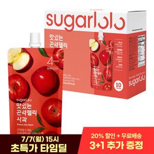 [인테이크] 슈가로로 무설탕 맛있는 곤약젤리 사과 150g*10팩