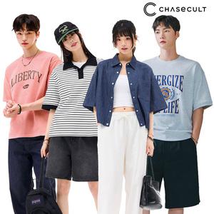 [30%]체이스컬트본사 단독 여름 데일리룩 완성 컬렉션! 반팔티/반바지/데님/셔츠 외