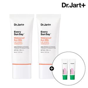 닥터자르트 에브리 선 데이 워터프루프 선 밀크 30ml 2개(+시카페어 젤 크림 7mlx2)