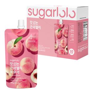 [인테이크] 슈가로로 무설탕 맛있는 곤약젤리 복숭아 150g*10팩