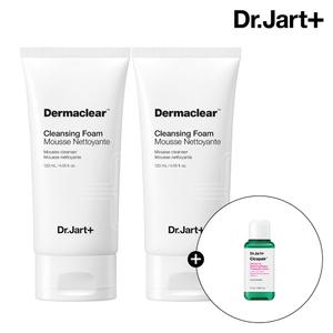 닥터자르트 더마클리어 클렌징 폼 120ml 2개(+시카페어 트리트먼트 로션 15ml)