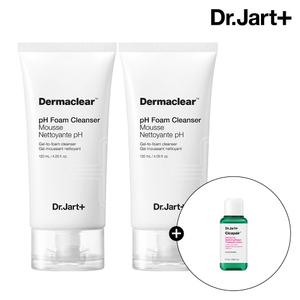 닥터자르트 더마클리어 pH 폼 클렌저 120ml 2개(+시카페어 트리트먼트 로션 15ml)