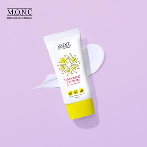 [엠오앤씨] 2개 데일리 마일드 선크림 SPF50+ PA++++ 용량 50ml 혼합자차 미백효과 주