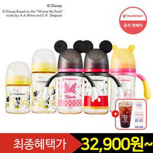[즉시15+중복12%+Gift] 더블하트 모유실감 디즈니 에디션 240ml (젖병핸들포함)+메가커