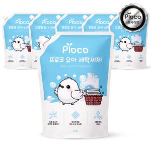 프로코 9종효소 베이비파우더 유아 세탁세제 1300ml 3+3 (6개입)