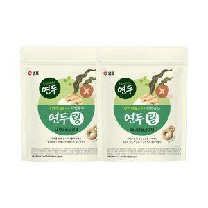 [최종 12,970] [내일도착]샘표 연두링 다시마표고야채 140gx2봉(70입)