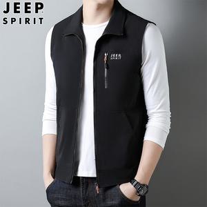 JEEP SPIRIT 남성용 야외 레저 멀티 포켓 낚시 조끼