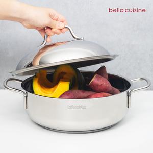 [20%+12%][7/11~13]삼각집게 증정]벨라쿠진 18/10스테인리스 스틸 26cm 멀티웍 세트 /