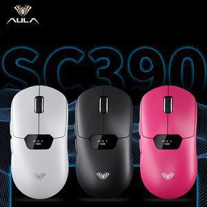 2개 독거미 AULA SC390 유무선 게이밍 마우스 디스플레이 3모드 25년신상
