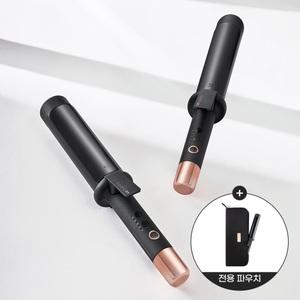 [JMW 본사직영] 컬링온 필름히터 컬링 아이론 볼륨 봉고데기 블랙 36/40mm+전용파우치