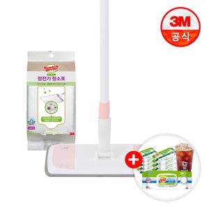 [혜택가 17,910원] 3M 파스텔핑크 막대걸레+정전기/물걸레청소포 외 밀대걸레 일회용
