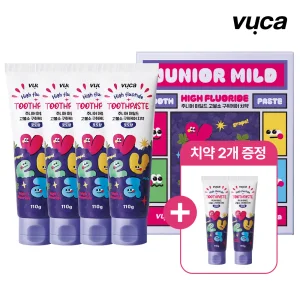 [뷰카] 주니어 고불소 치약 포도향 110g 4+2개외 모음전