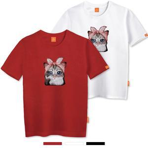 엘라모 베이비캣 반팔 티셔츠 남녀공용 빅사이즈 S~4XL