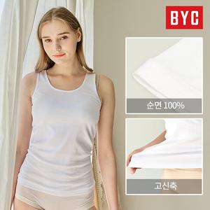 BYC 여성 순면100 민소매런닝 3매세트