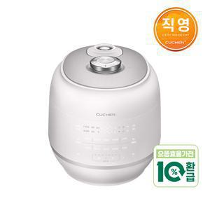 쿠첸 121 플러스 6인용 올스테인레스 IH전기압력밥솥 블라썸화이트 CRT-RPS0691BW