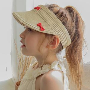 리본팝 썬캡 유아여름모자