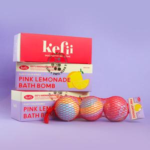 케피 핑크레모네이드(3개입) 240g 입욕제 배쓰밤 거품입욕제 바스볼 버블바 거품목욕