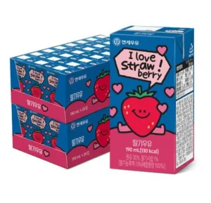 [최종 26,990]연세우유 딸기우유 190mlx48