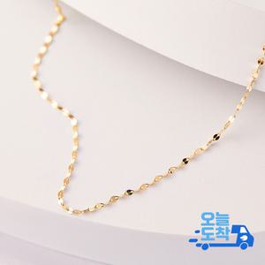 14K 18K 타이니 아몬드 체인 금 목걸이