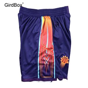 레트로 스타일 GirdBox 체육대회 반티 바스켓볼 쇼츠 퀵드라이 운동복 블랙 퍼플