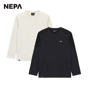 네파 공용 에센셜 블럭 긴팔 티셔츠 7KD5370