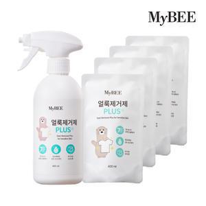 마이비 얼룩제거제 플러스 용기1개(485ml)+리필4개(400ml)