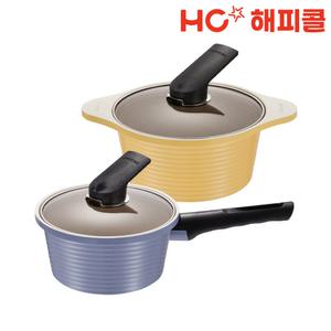 [본사직영] 해피콜 아르보 블랑 냄비 2P세트 (18한/20양)