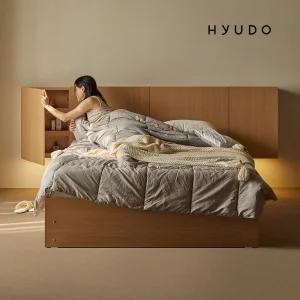 [7월 5% 최종판매가 224,060] 휴도 선유 7단 빅수납 LED 호텔 침대 프레임 (SS/Q/LK)