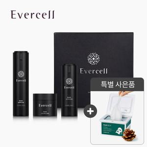 차바이오 에버셀 블랙 스킨케어 3종 세트 EGF 재생 줄기세포 배양액 + 사은 (시카 마스