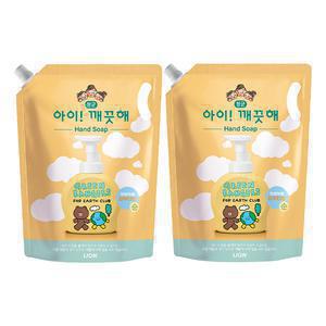 아이깨끗해 라인프렌즈 핸드워시 순, 1.8L, 2개
