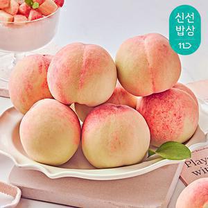 [혜택가 10,960원] 경북 부드러운 백도 복숭아 2kg 9-11과 / 달콤하고 부드러운 복숭아