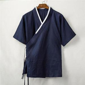남자 생활한복 린넨 반팔 법복 여름 개량 한복 저고리 계량 0703-001