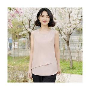 엄마옷 조이마담 T51647 사선 이중 나시 티셔츠 중년여성의류