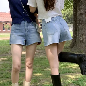 (3사이즈/컷팅) Day Jeans No19 테루 세미 A라인 하이웨스트 컷팅 데님 팬츠 여름 썸머