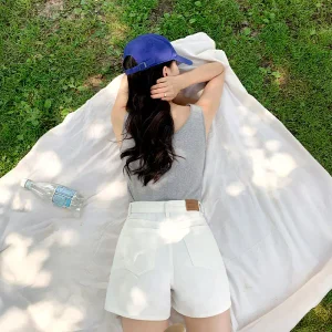 (쿨링원단/이염X) Day Jeans No56 데이진 논페이드 A라인 썸머 쿨 숏 팬츠 여름 ps483